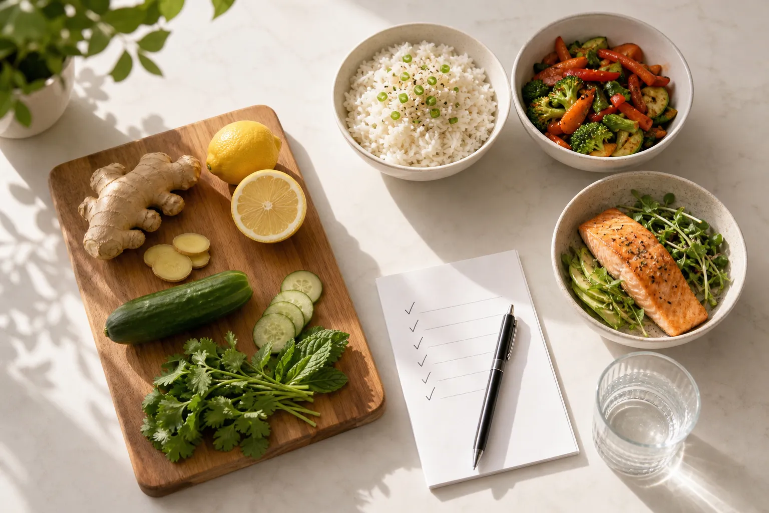 Use this debloating diet checklist and 3-day meal plan to ease bloating, plan simple meals, and build a smart grocery list you will actually use.